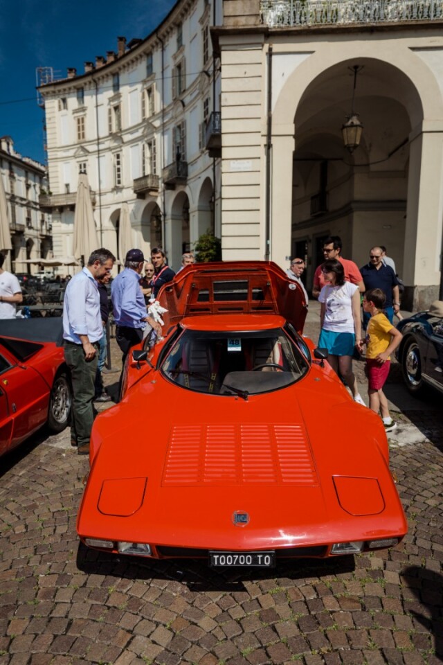 The 1974 Lancia Stratos HF (Tipo 829) rally car owned by Marcello Delfini