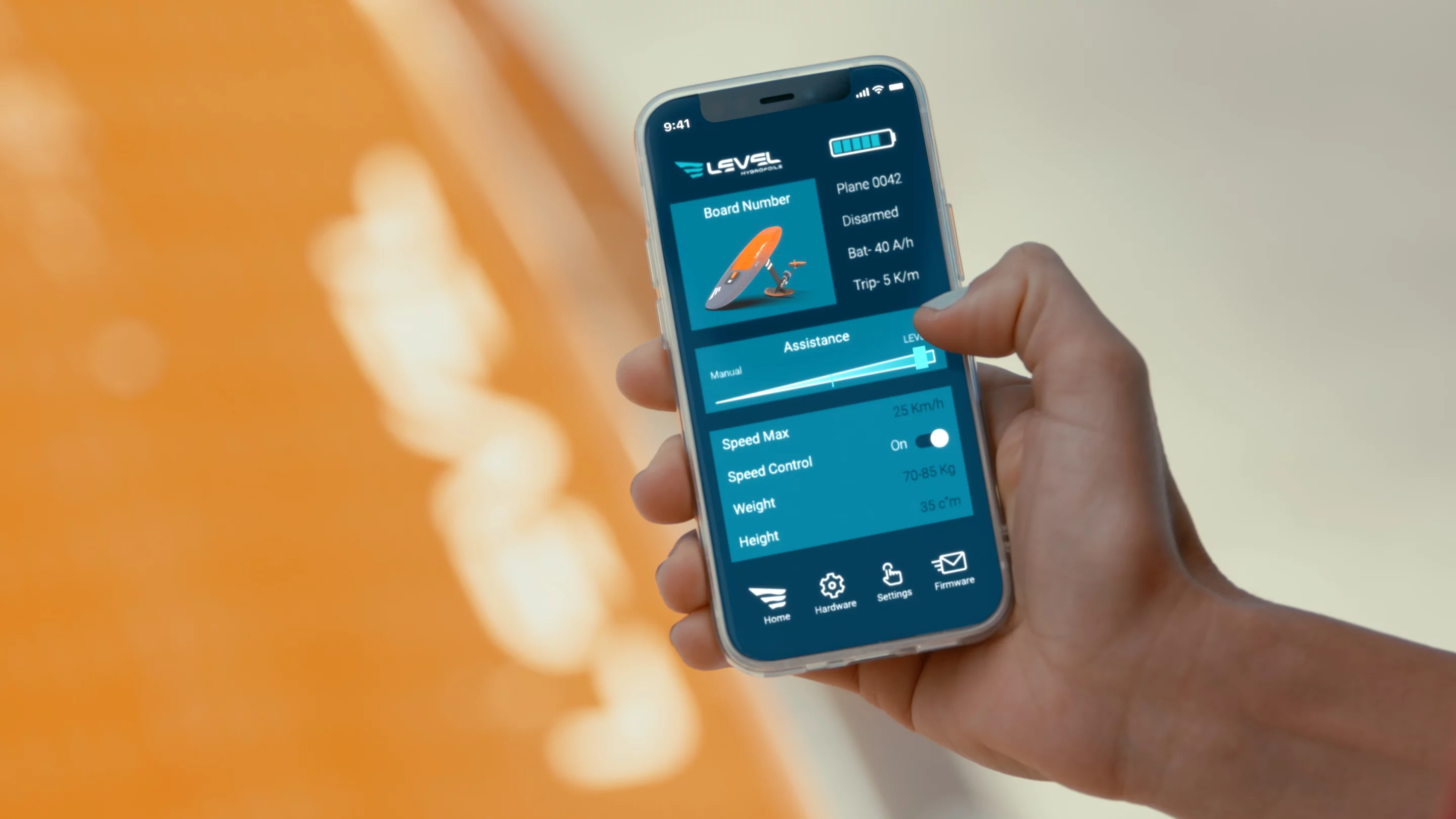 Stabilization assistance can be adjusted or completely turned off via the companion mobile app