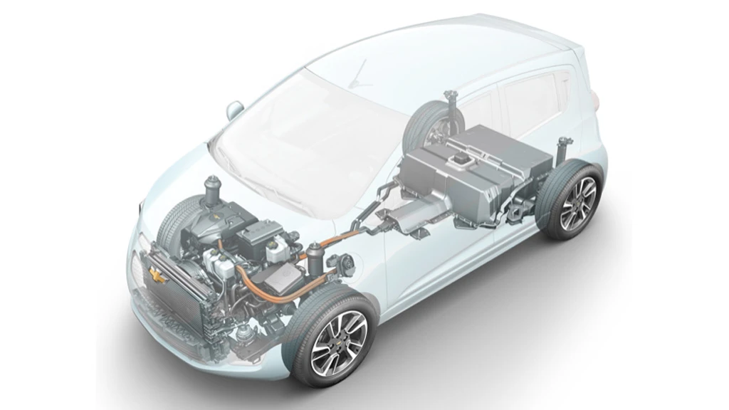 The Spark EV will be powered by nanophosphate lithium-ion battery packs