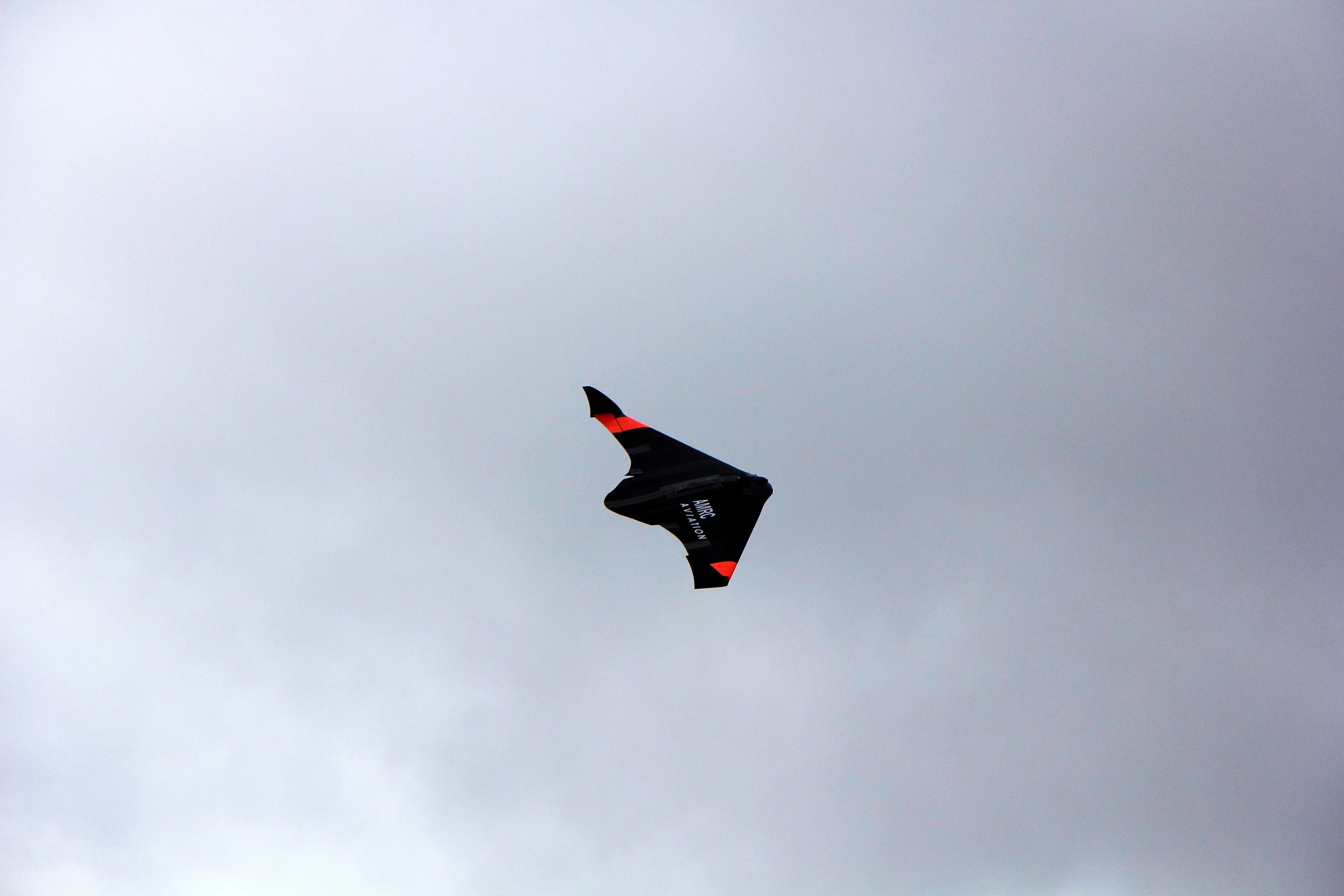 The UAV does a fly-by