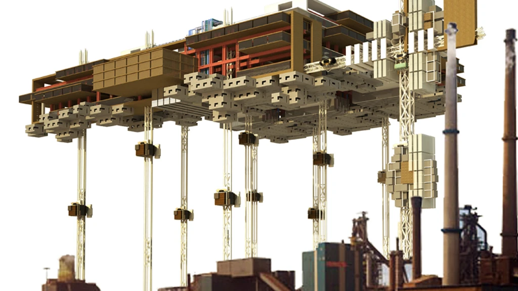 The Vertical Prison would have inmates serve time in a wall-less prison in the sky