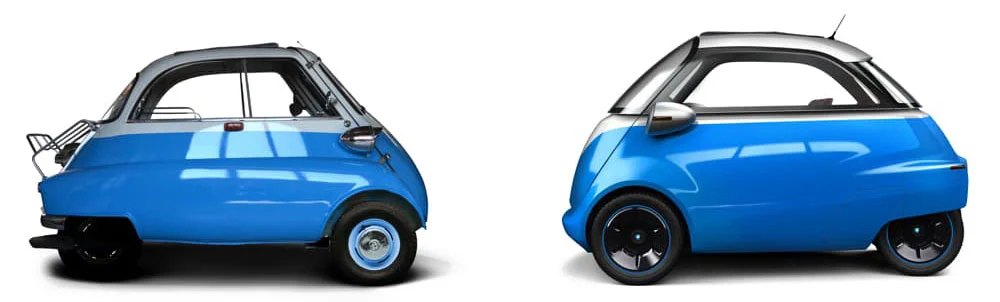 The Microlino draws its inspiration from the BMW Isetta bubble car