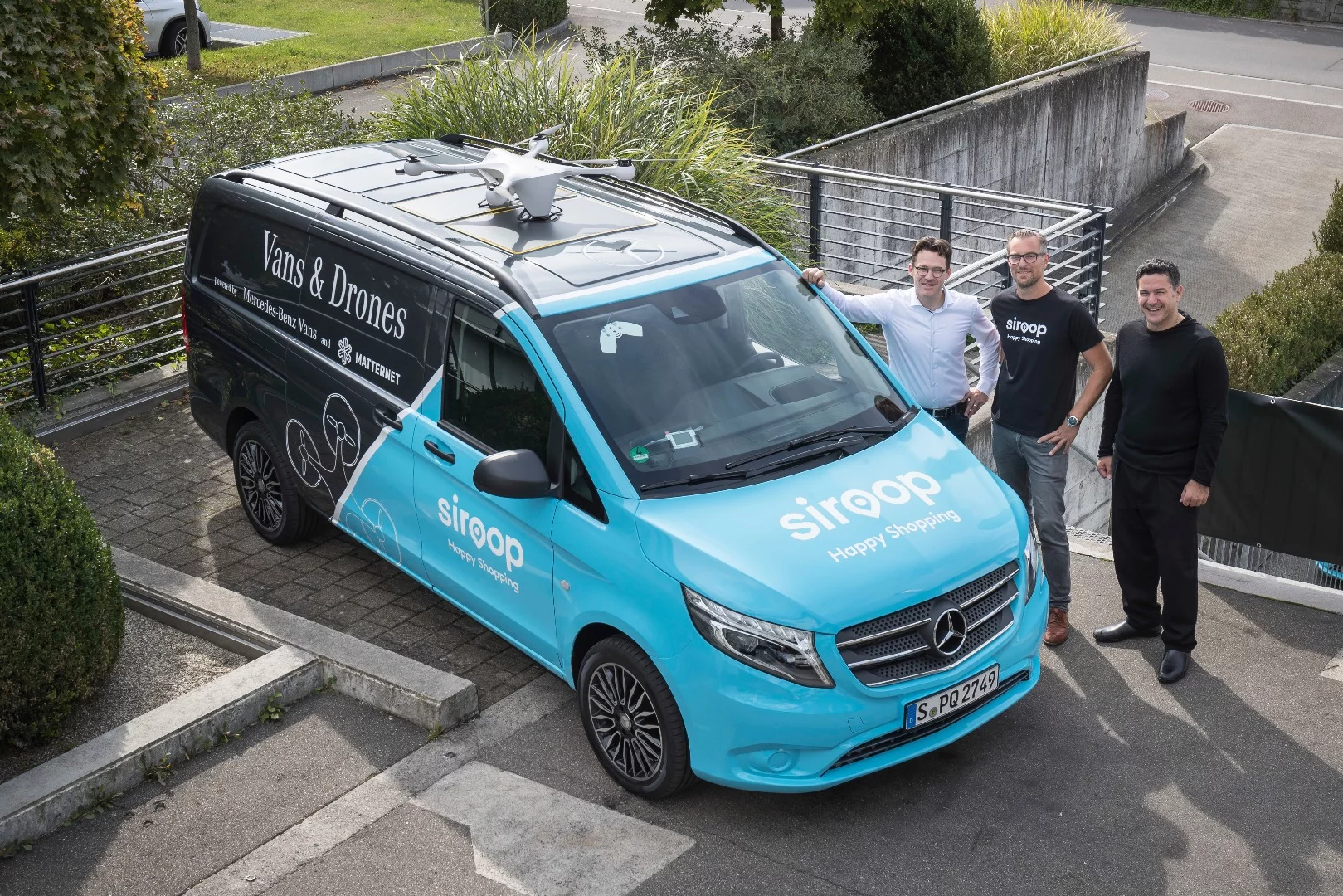 Mercedes-Benz originally teamed up with drone company Matternet to explore how drones could be combined with vans for more efficient deliveries