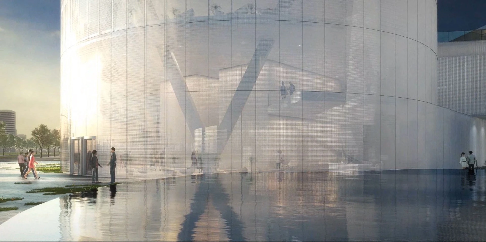 iCarbonX Headquarters' glazed facade will shade the interior at key areas