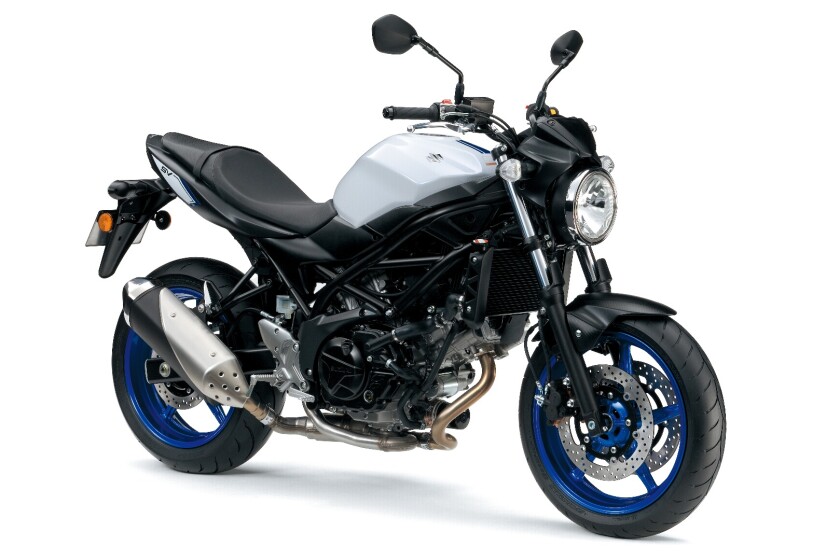 The Suzuki SV650 in Pearl Glacier White