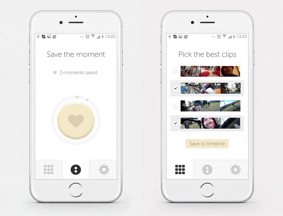 The Benjamin Button camera makes edited highlight videos available in a companion app