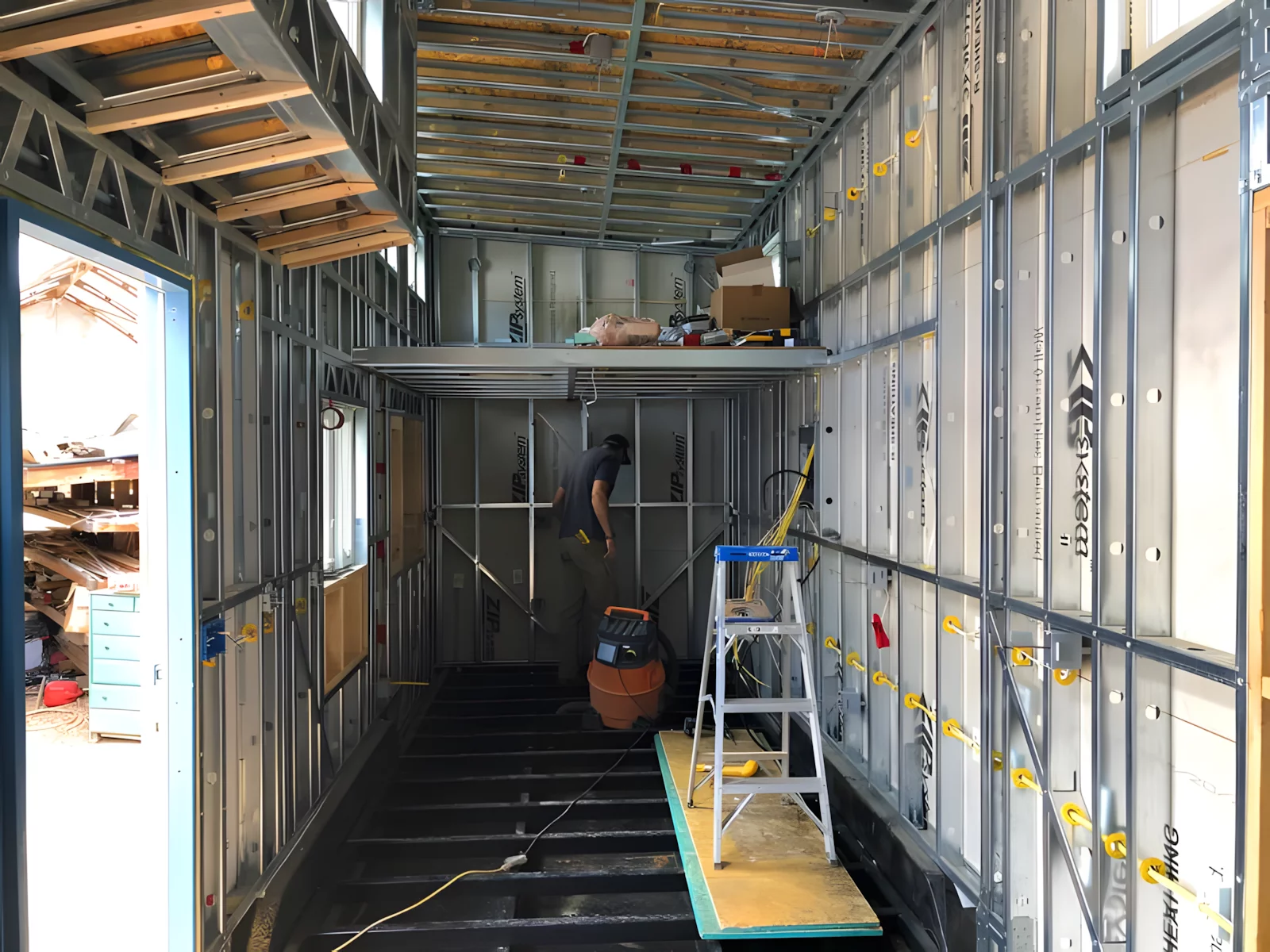 The Bandelier was purchased as a shell and then Rocky Mountain Tiny Houses made some adjustments and installed the interior
