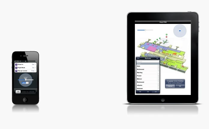 Hop! can be controlled with an iOS app