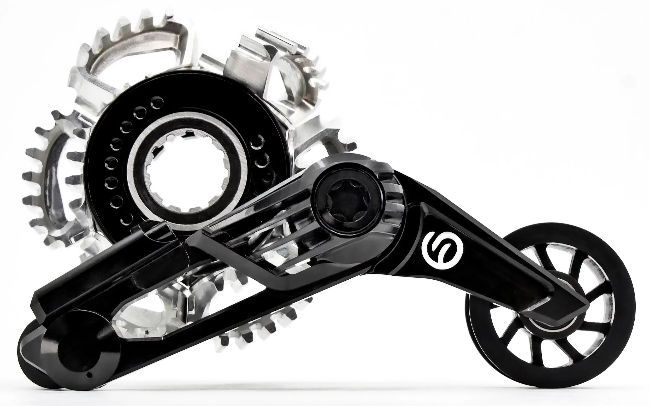 The Shift Drive system's individual swiveling cog elements (silver) are clearly visible in this image