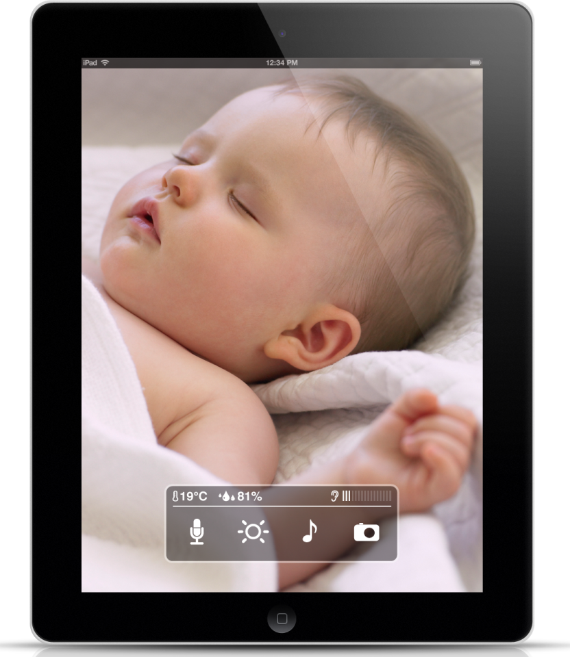 The WithBaby app, running on an iPad