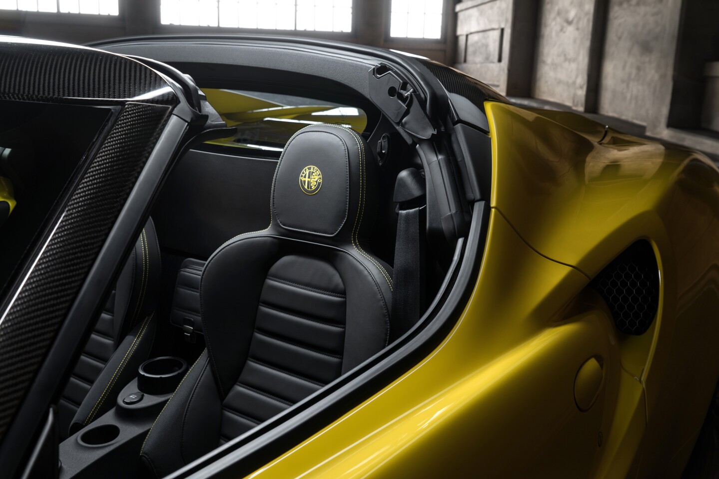 The drop-top allows plenty of fresh air into the cabin