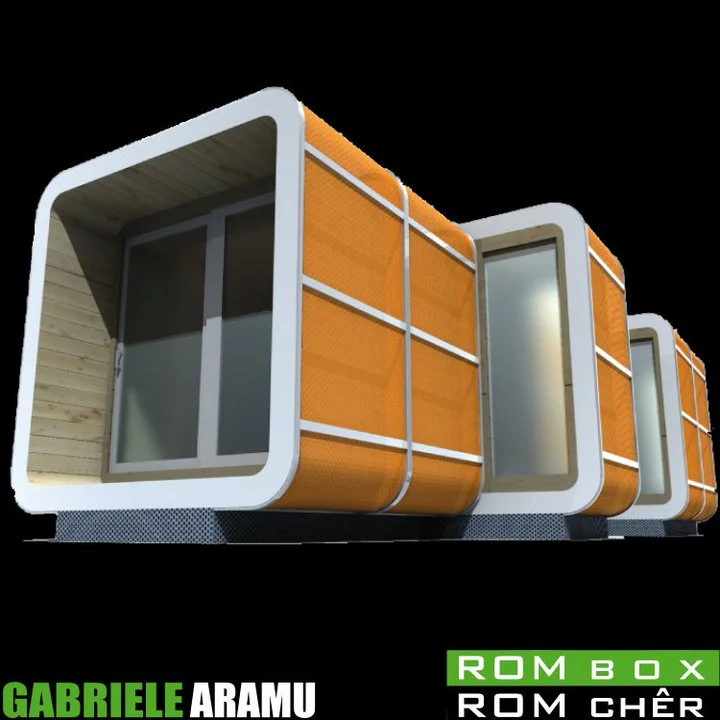 These prefabricated cubes join together to create a temporary housing solution for multiple situations (image: Gabriel Aramu)