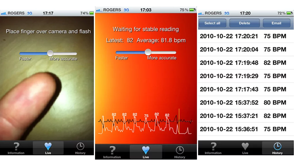 Antimodular Inc.'s Pulse Phone heart rate app