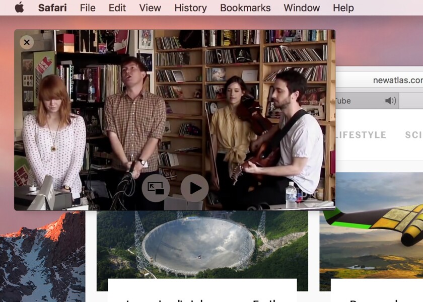Picture-in-picture is a handy feature – if you can find it