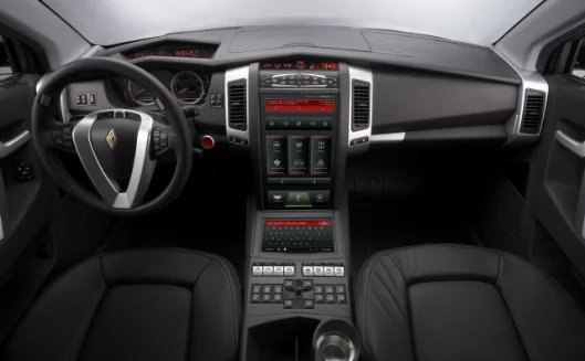 The Carbon E7 cockpit