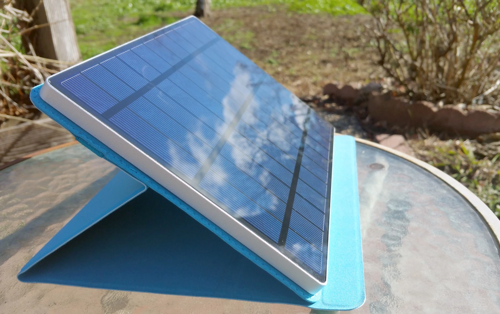 The Solartab solar charger strikes a great balance for portable size and appreciable performance