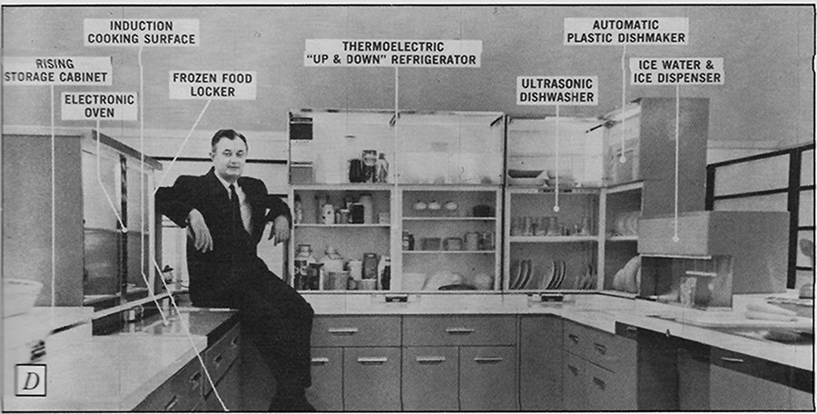 GE kitchen of tomorrow in 1950