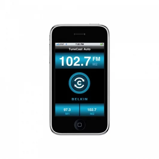 Belkin TuneCast Auto Live on the iPhone