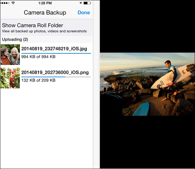 Back up photos and videos on iPhone to OneDrive