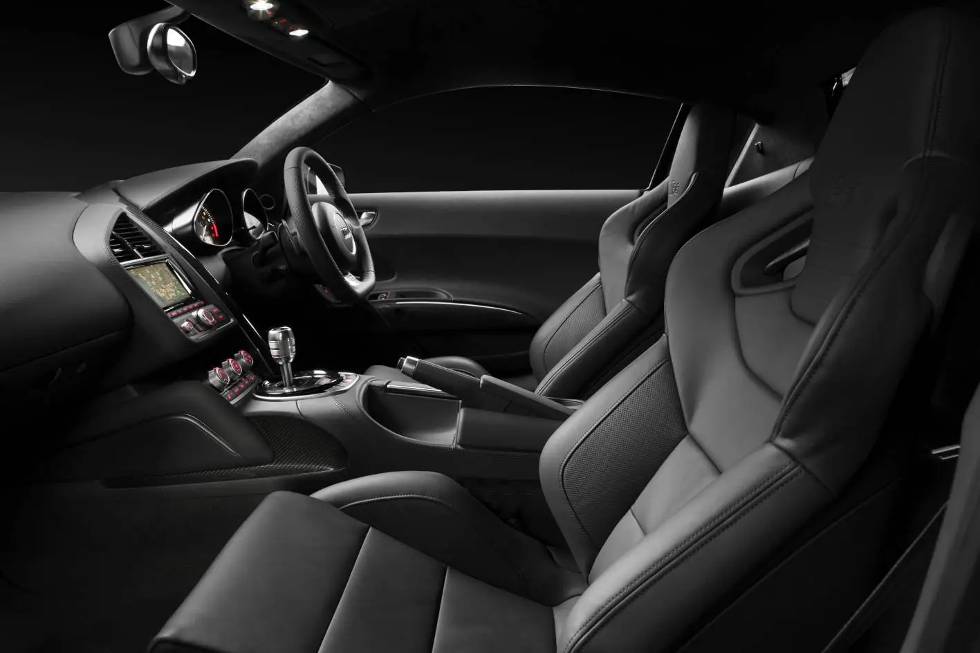 The Audi V10 plus interior