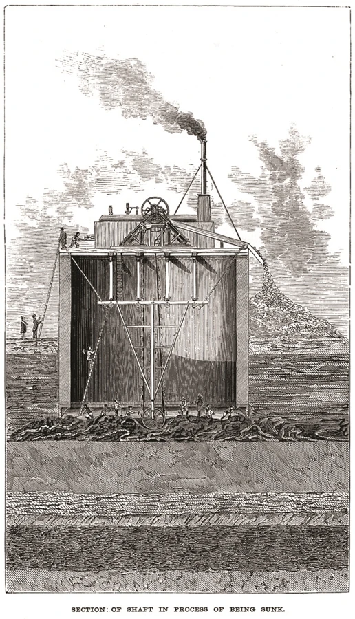 The Rotherhithe Shaft was built as a tower that was then sunk into the soft ground on the bank of the River Thames (Photo: Brunel Museum)