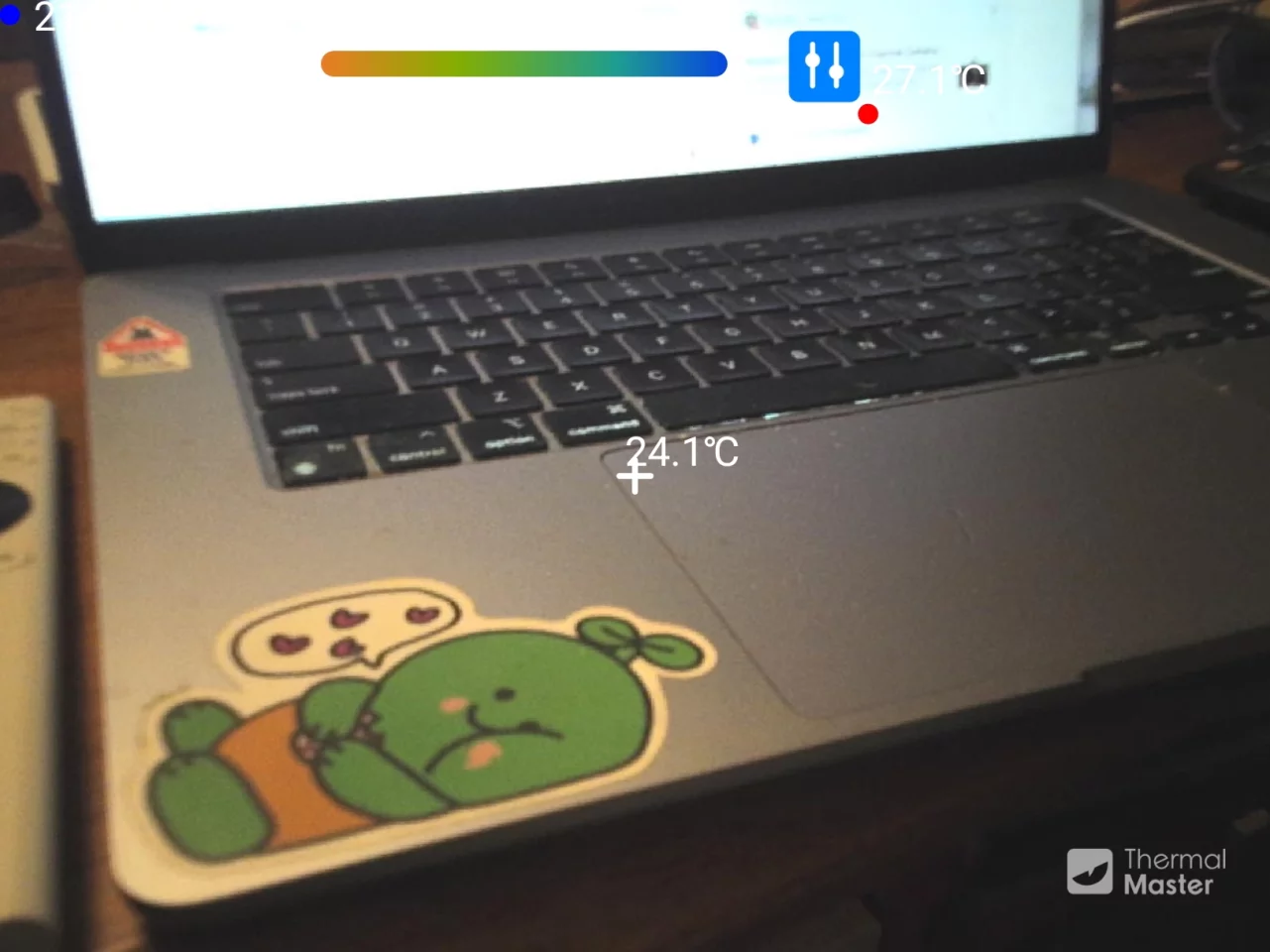 The camera allows you to view heat readings through a real-world view rather than abstract thermal patterns