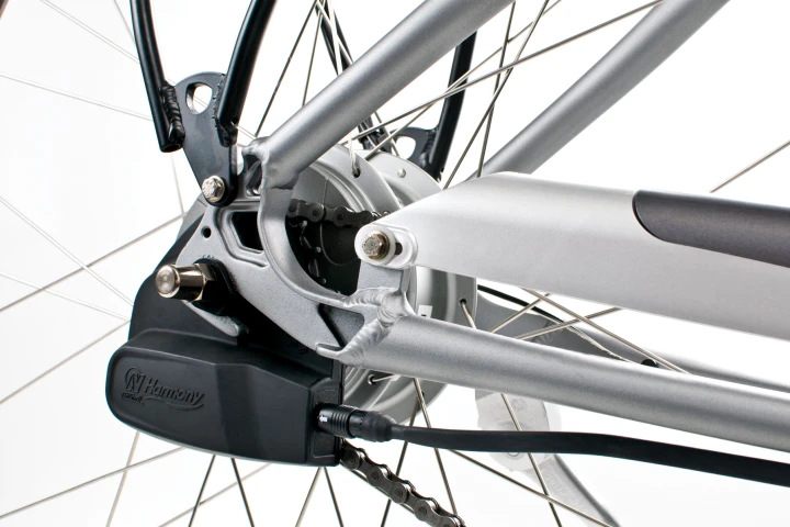 The NuVinci Harmony continuously variable planetary e-bike transmission automatically maintains the rider's pedaling cadence