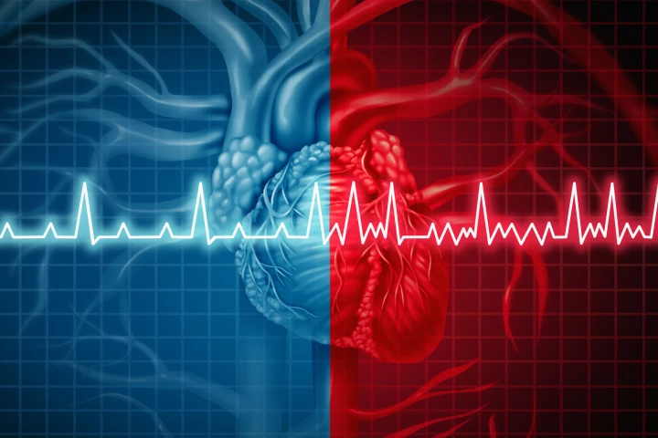 An AI model predicts atrial fibrillation (AF) 30 minutes in advance