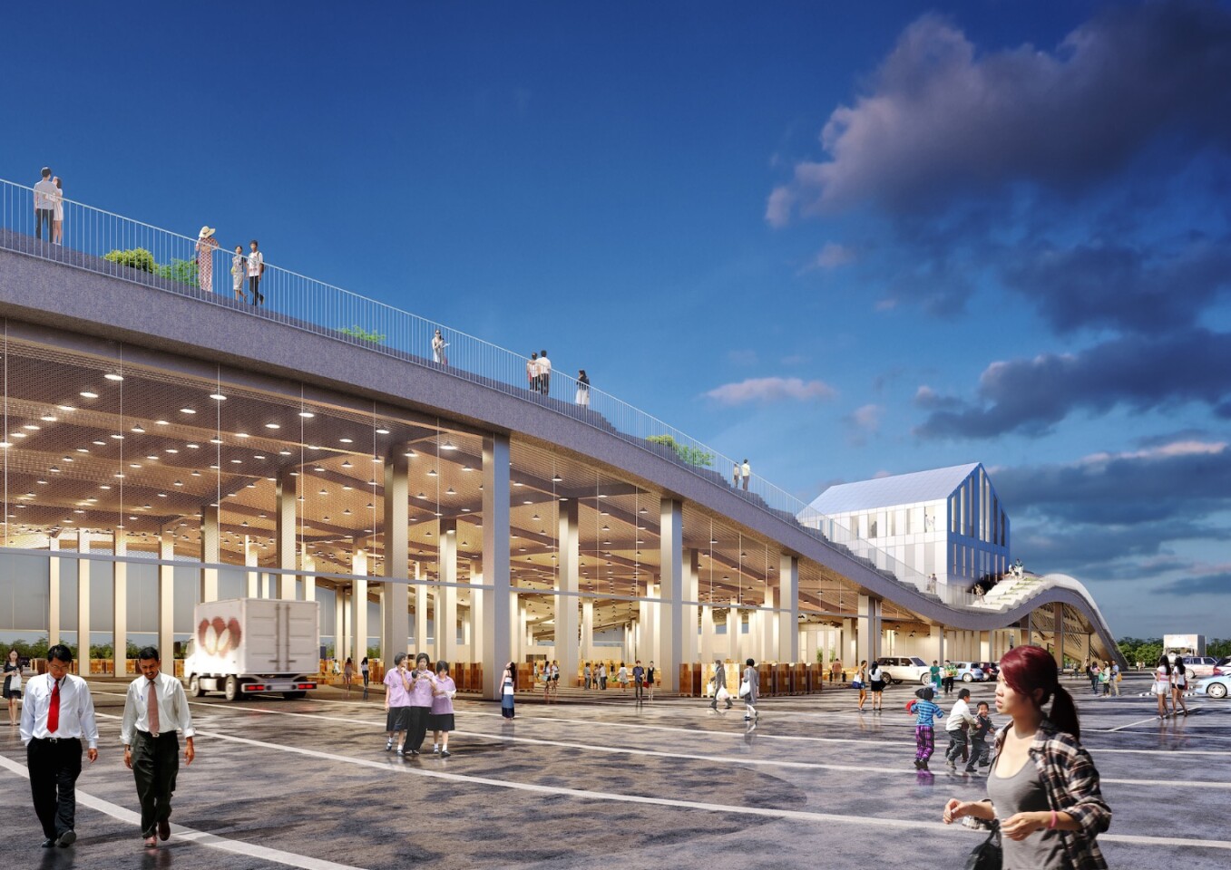 The Tainan Xinhua Fruit and Vegetable Market will include 180 market stallls