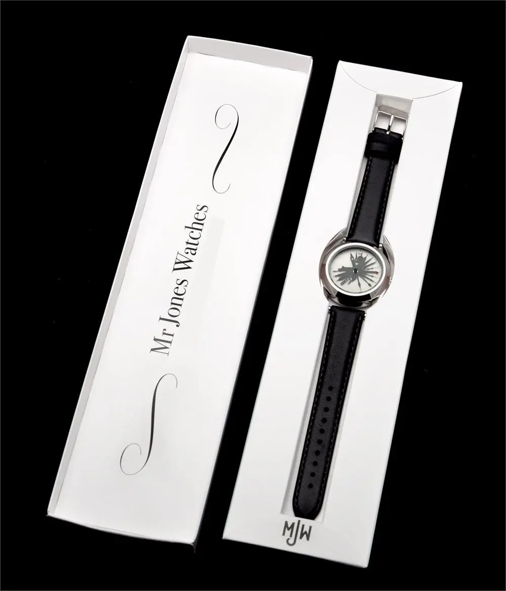 The Time Traveler watch is rated waterproof to five atmospheres