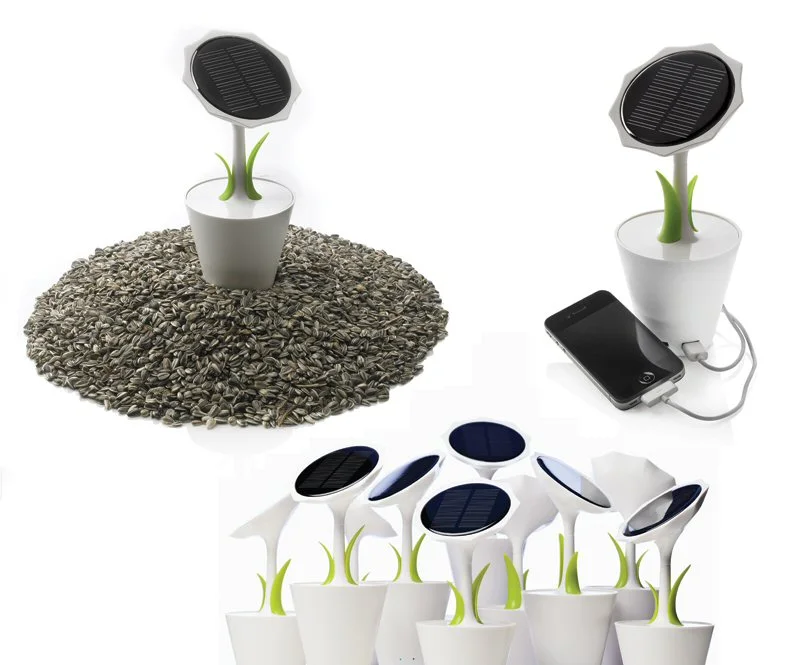 The white pot-shaped plastic base is home to a 2500 mAh lithium battery (almost twice the capacity of the 1300 mAh Window Charger we featured in February)