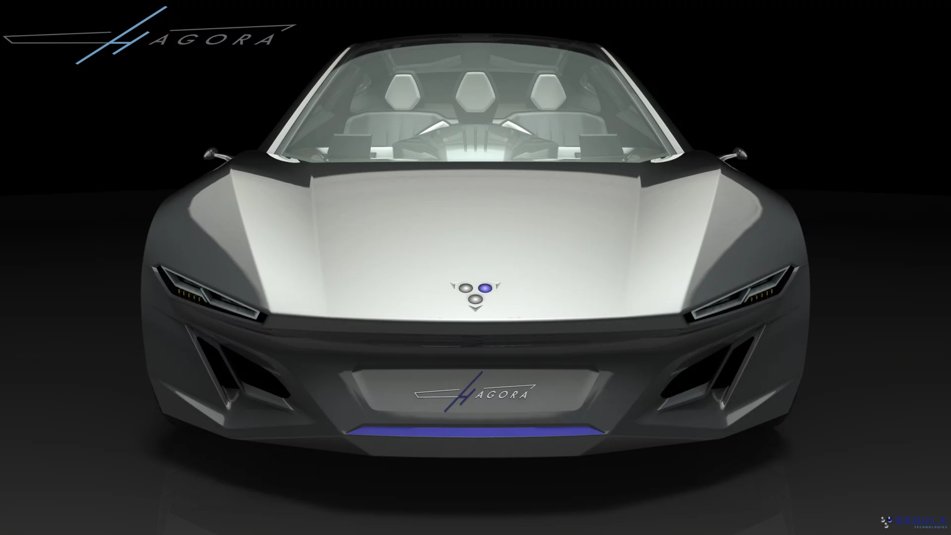 The Hagora uses a driver-centric 1 + 2 layout