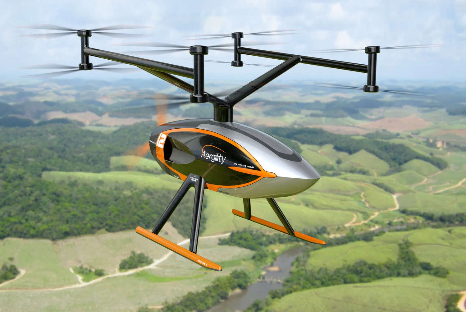 The ATLIS VTOL autonomous drone is being designed for long range cargo hauling