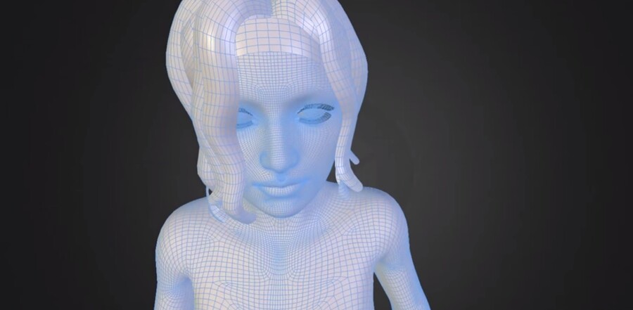 An algorithm is used to extract more than 50 parameters based on how a user looks