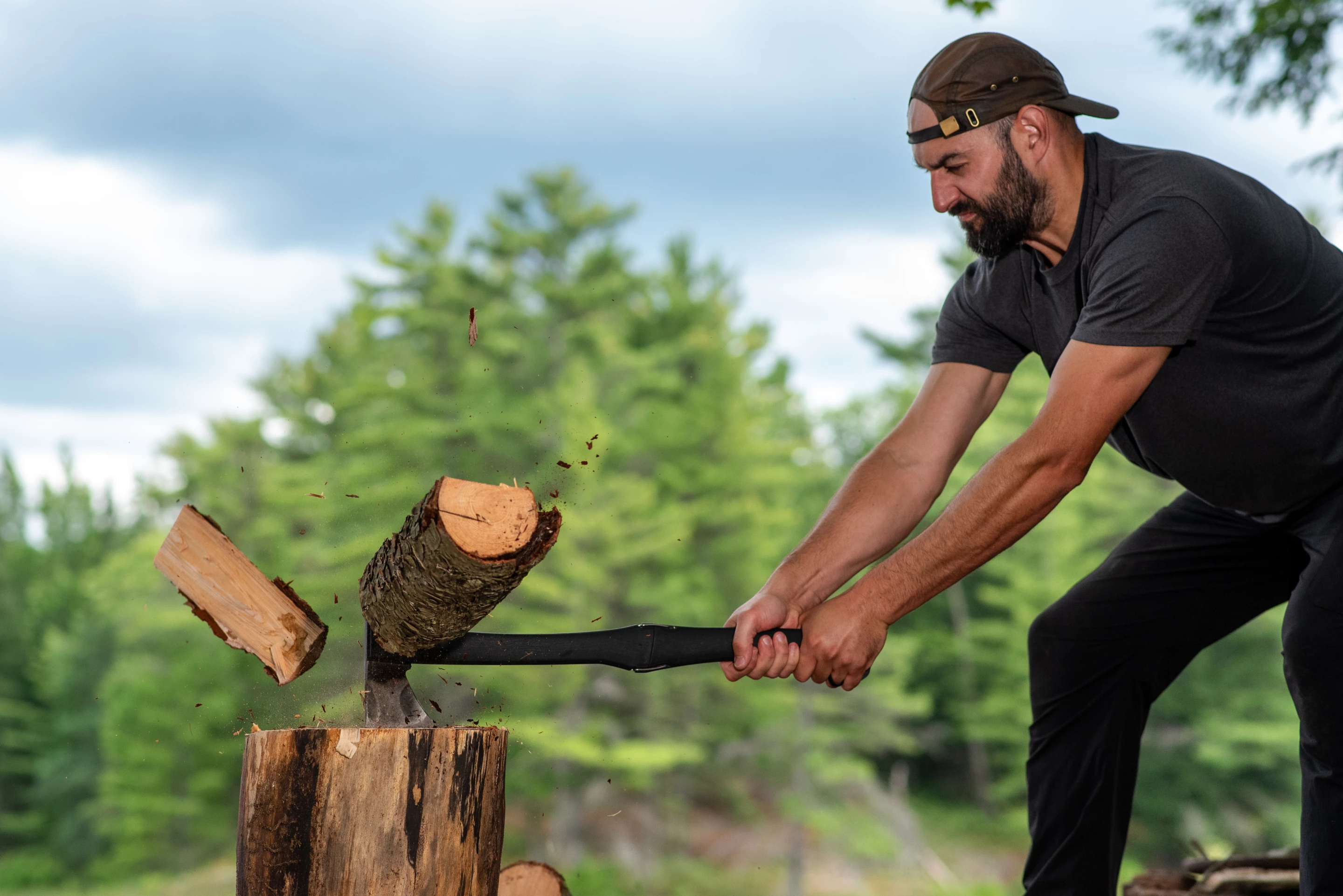 The ADK26 in log-splitting action