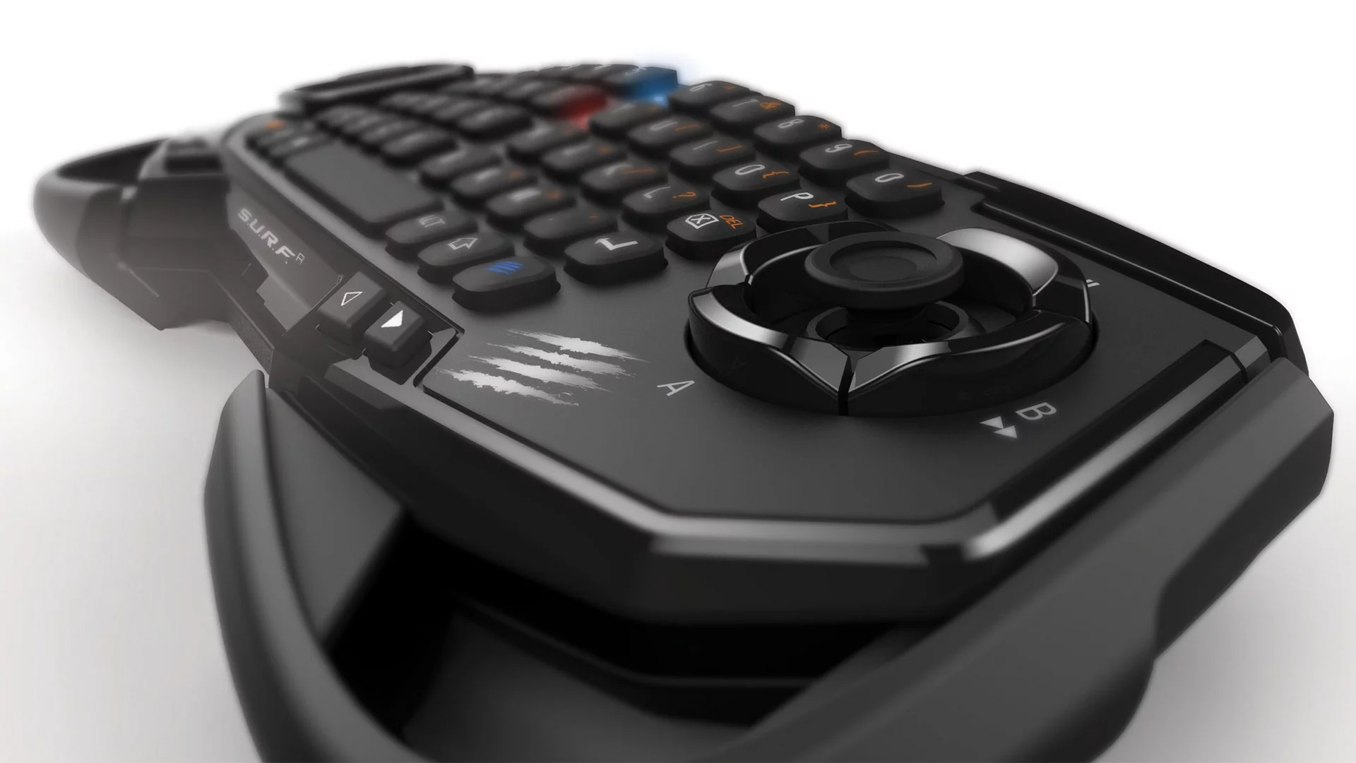The S.U.R.F.R is designed to be a media controller for the living room, but can also function as as gamepad when you’re out and about