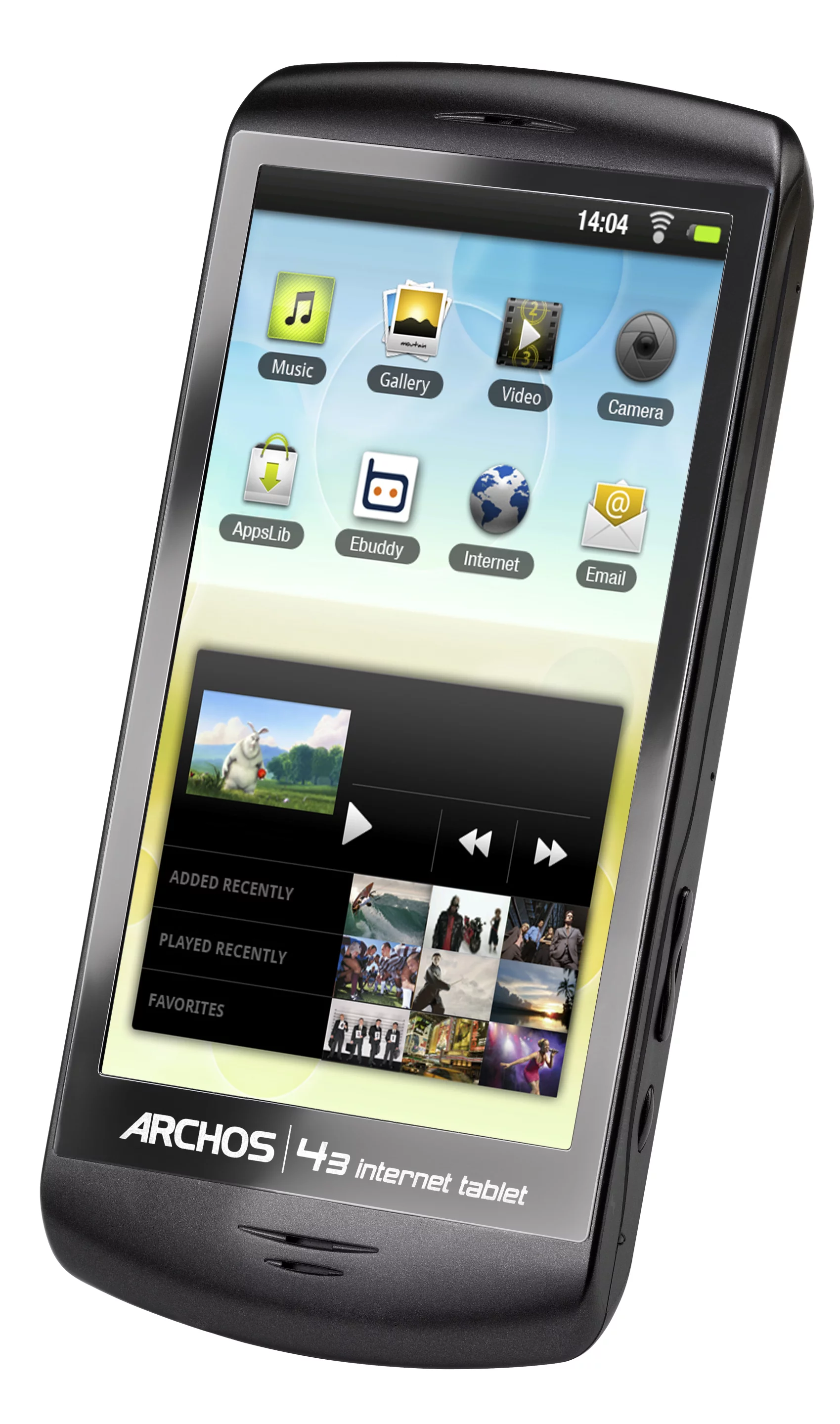 The Archos 43 also features a 2 megapixel 720p high definition camera