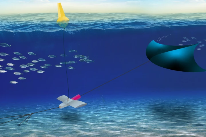 A conceptual design of the Manta system, which is somewhat different than the version described