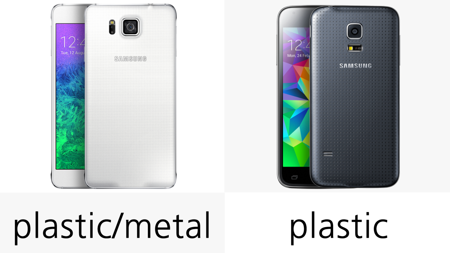The Galaxy Alpha features a part-metal construction
