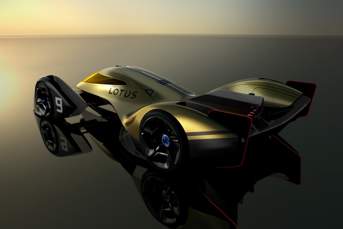 Lotus gives its 2030 Le Mans vision active-aerodynamic panels, a fighter jet-like cockpit and a four-wheel electric drive