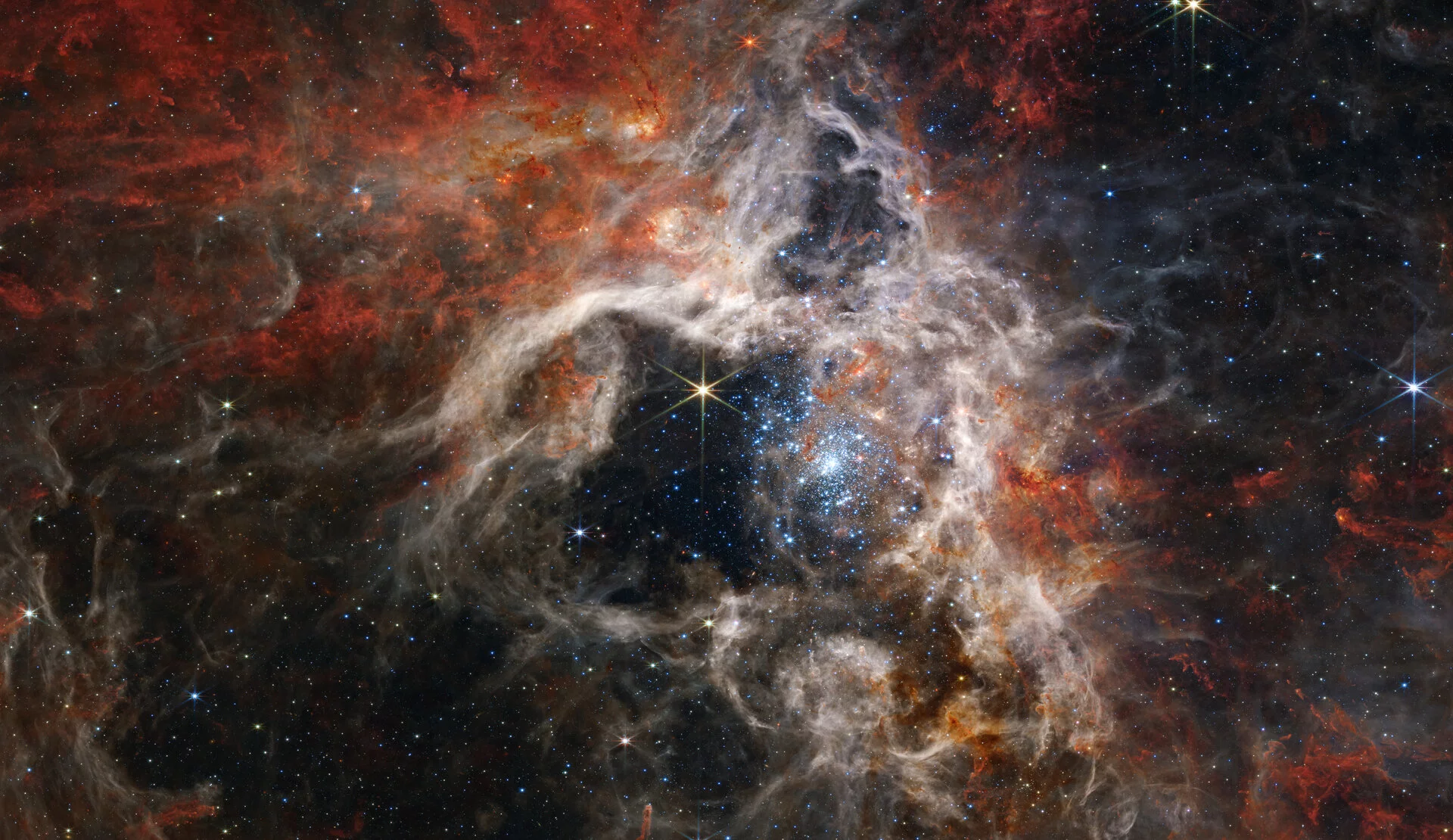 The Tarantula Nebula, captured by Webb ’s Near-Infrared Spectrograph (NIRSpec)