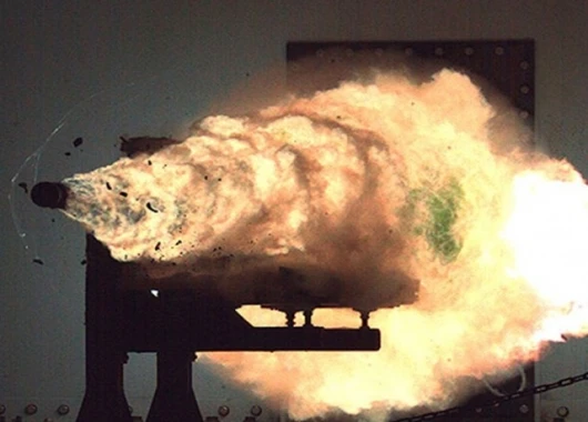 The first firing of the railgun in January 2008, was an historic and spectacular occasion