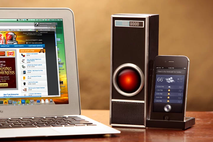The IRIS 9000 provides voice control of Siri at a distance