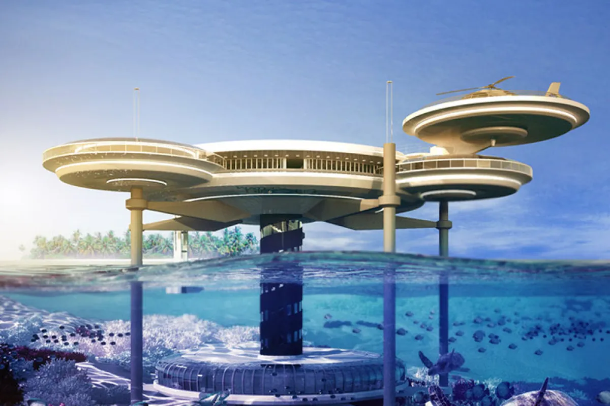 The Water Discus underwater hotel, scheduled for construction in Dubai