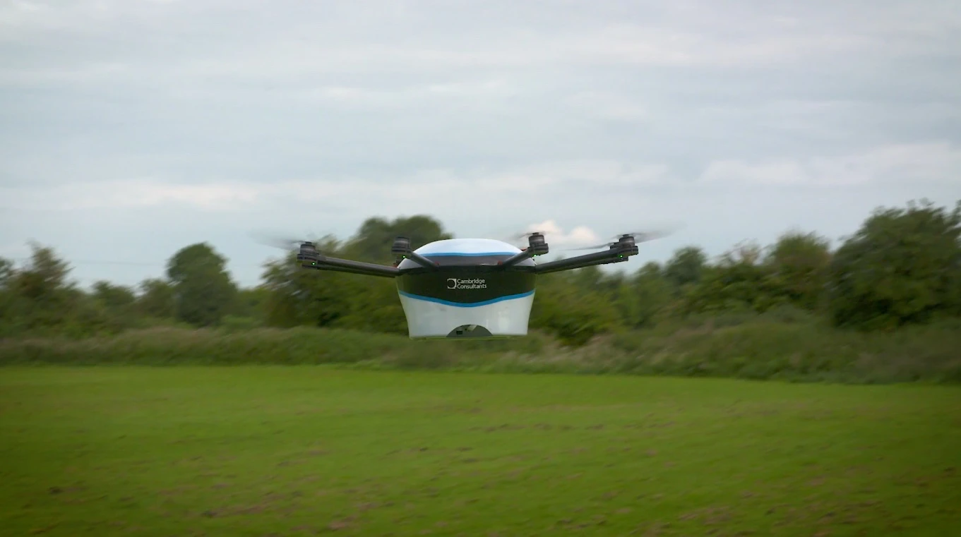 The real-life DelivAir octocopter demo drone