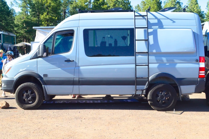 TouRig Terracamper Mercedes Sprinter on show at Overland Expo West 2017