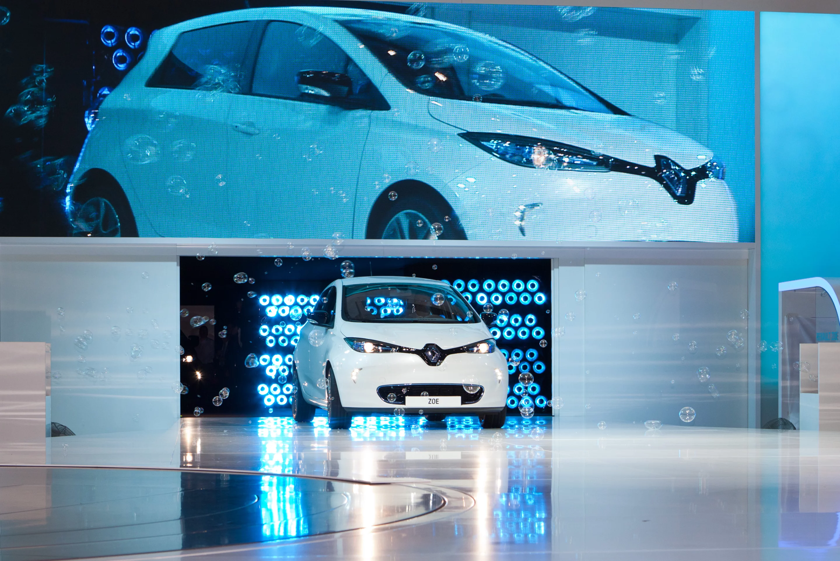 Renault's new ZOE electric supermini premieres at the 2012 Geneva Motor Show