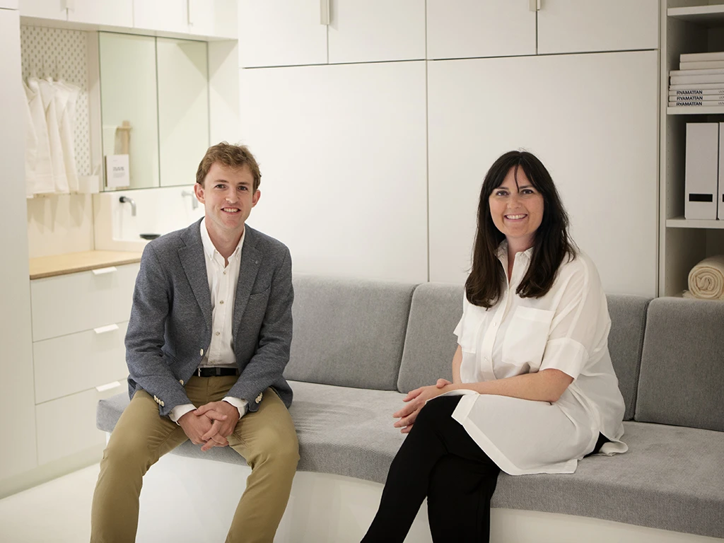 Hasier Larrea, founder and CEO of Ori, and Seana Strawn, Product developer at IKEA of Sweden