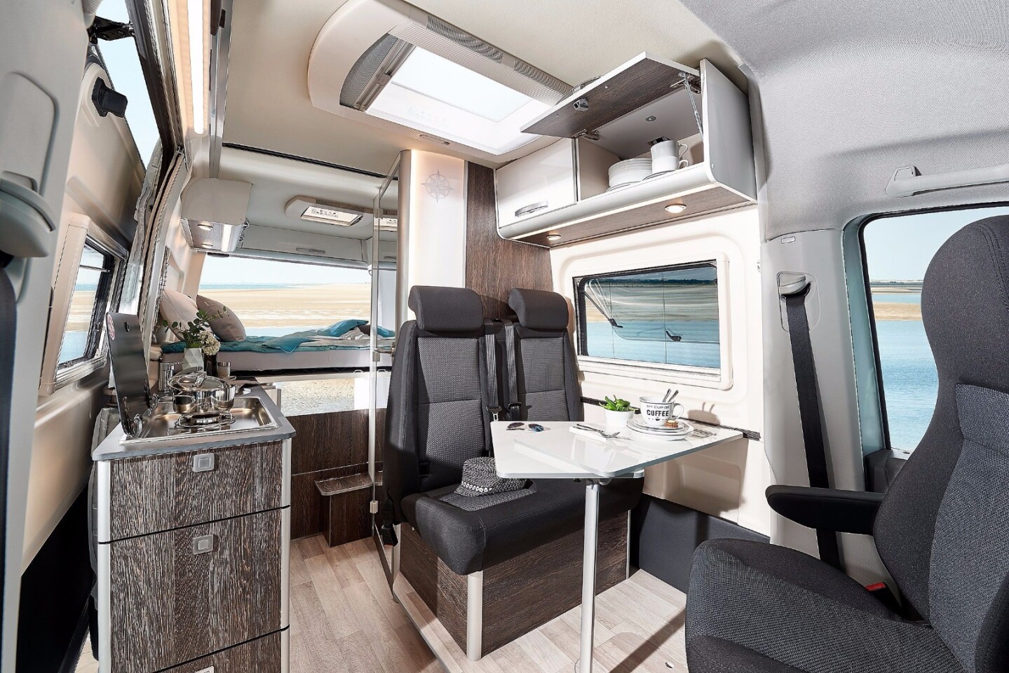 Westfalia has created a fully equipped camper van out of the Volkswagen Crafter