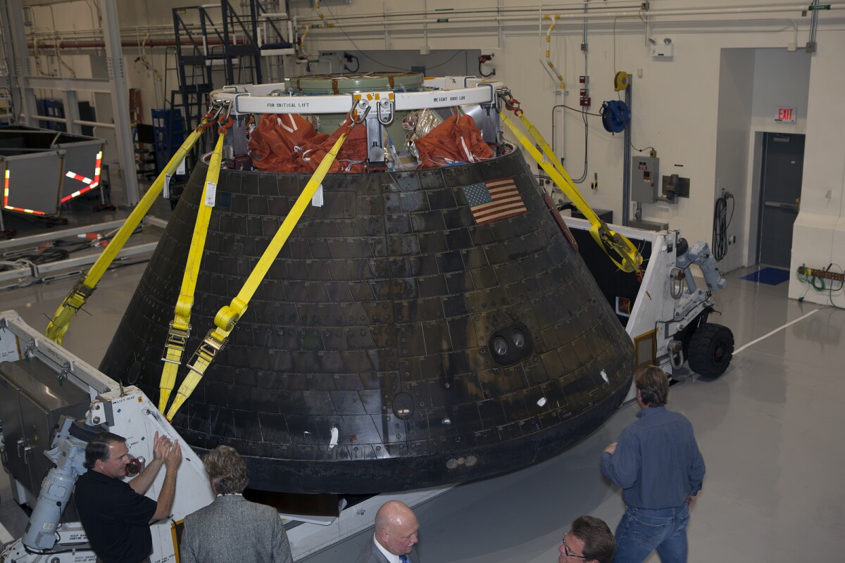 Orion has returned to the Kennedy Space Center of dismantling and analysis (Image: NASA/Dimitri Gerondidakis)